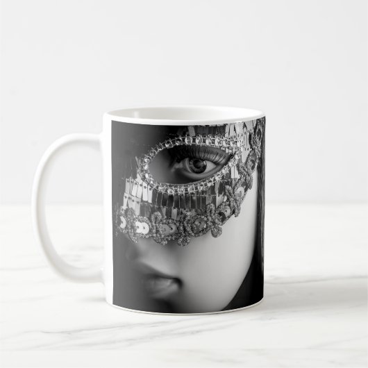 2733-Bereit für den Maskenball Kaffeetasse (Links)