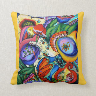 2759 Raupen in unserem Garten-Kissen - Krokus Kissen