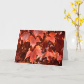 2767 Herbstmaple Blätter Geburtstagskarte Karte (Gelbe Blume)