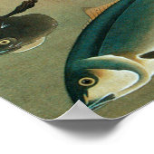 27. 諸 図, 若 冲 verschiedenen Fischen, Jakuchū, Japan Poster (Ecke)