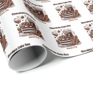 27.01. - Schokoladenkuchen Geschenkpapier