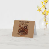 27.01. - Schokoladenkuchen Karte (Gelbe Blume)