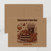 27.01. - Schokoladenkuchen Postkarte (Vorne/Hinten)
