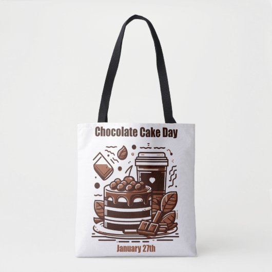 27.01. - Schokoladenkuchen Tasche (Vorderseite)