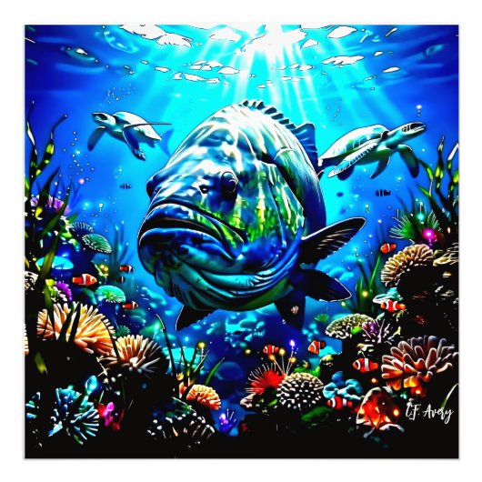 27.03" x 27.03 Ocean View Fotodruck (Vorne)