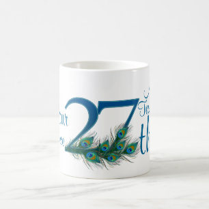 # 27 - 27.Hochzeitstag oder 27.geburtstag Kaffeetasse