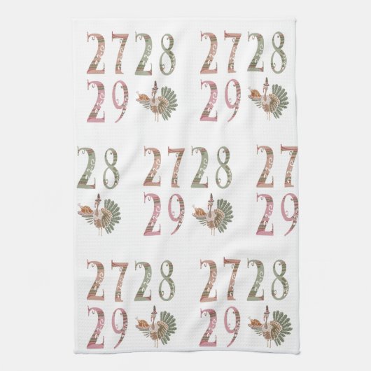 27 28 29 Turkey | Community Sharing of Blessings Geschirrtuch (Vertikal)