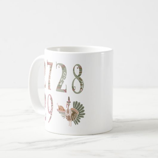 27 28 29 Turkey | Community Sharing of Blessings Kaffeetasse (Vorderseite Links)