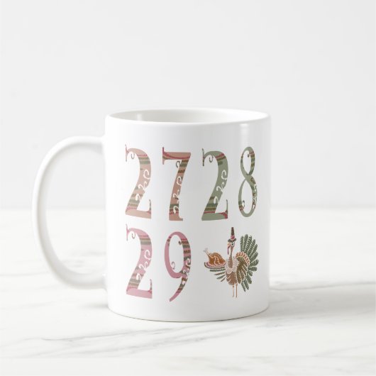 27 28 29 Turkey | Community Sharing of Blessings Kaffeetasse (Links)