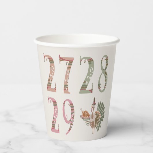 27 28 29 Turkey | Community Sharing of Blessings Pappbecher (Rückseite)