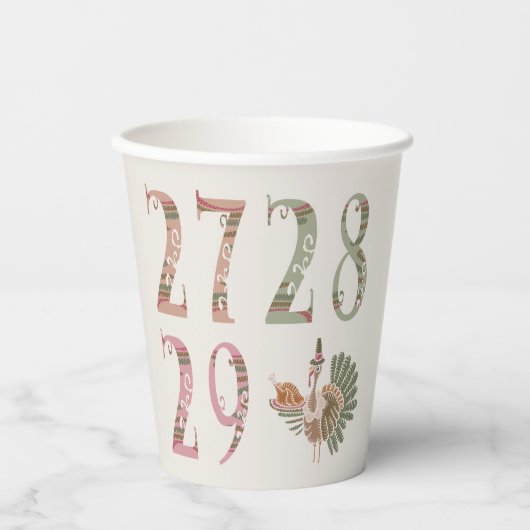 27 28 29 Turkey | Community Sharing of Blessings Pappbecher (Vorderseite)