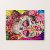 27,9 cm x 35,5 cm Schädelpuzzle mit Geschenkboxen, Puzzle (Horizontal)