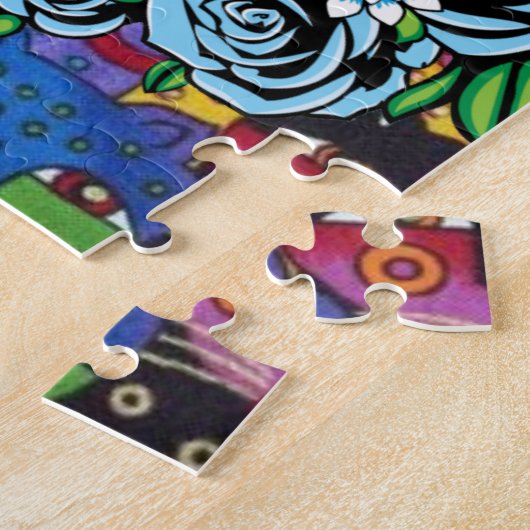 27,9 cm x 35,5 cm Schädelpuzzle mit Geschenkboxen, Puzzle (Seite)