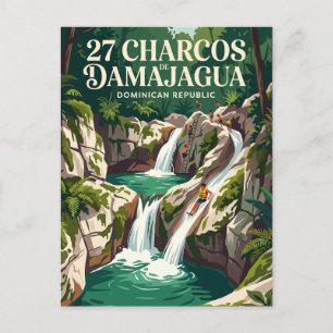 27 Charcos de Damajagua Dominikanische Republik Postkarte