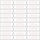 27 Empfänger einfache Hochzeitsgäste adressieren L Aufkleber (Vorderseite)