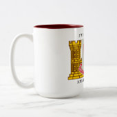 27. ENGINEER BATTALION 20. ENGINEER BRIGADE ZWEIFARBIGE TASSE (Links)