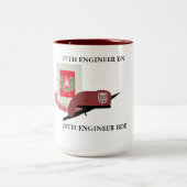 27. ENGINEER BATTALION 20. ENGINEER BRIGADE ZWEIFARBIGE TASSE (Mittel)