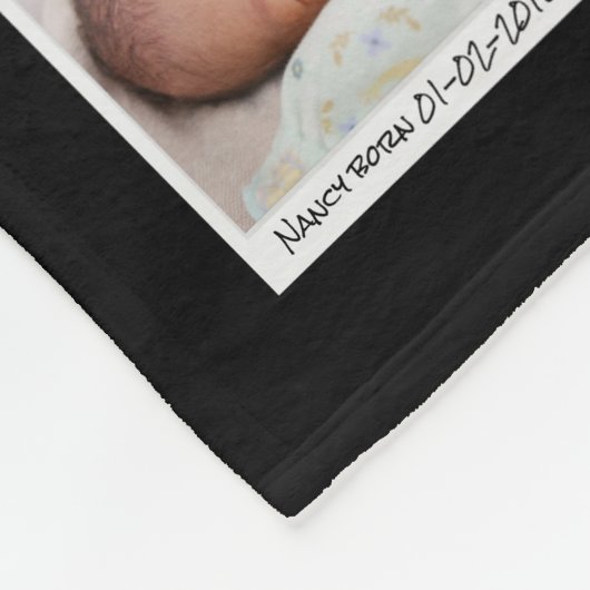 27 FotoCollage mit Text benutzerdefiniert Fleecedecke (Ecke)