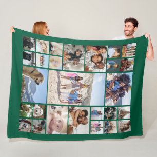 27 FotoCollage Personalisiert Fleecedecke
