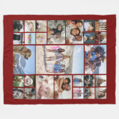 27 FotoCollage Personalisiert Fleecedecke (Vorderseite (Horizontal))