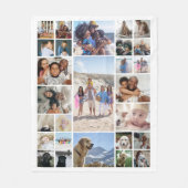 27 FotoCollage Personalisiert Fleecedecke (Vorderseite)