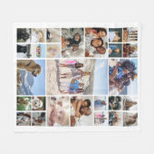 27 FotoCollage Personalisiert Fleecedecke (Vorderseite (Horizontal))