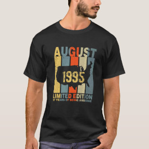 27. Geburtstag August 1995 27 Jahre Awesom T-Shirt