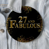 27. Geburtstag Button (Beispiel)