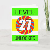 27. Geburtstag Computer Gamer Karte (Vorderseite)