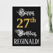 27. Geburtstag — Extravagantes Drehbuch; Imitate G Karte (Vorderseite)
