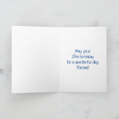 27. Geburtstag: Farbige Musiksymbole + Regenbogen Karte (Innenseite)