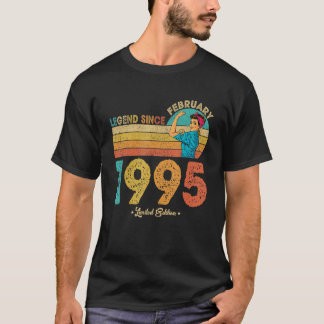 27. Geburtstag Februar 1995 Legend Seit 1995 27 Y T-Shirt