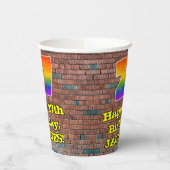 27. Geburtstag: Fun Graffiti-Inspiriert Regenbogen Pappbecher (Links)