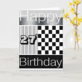 27. Geburtstag Karte (Gelbe Blume)