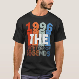 27. Geburtstag Shirt Geboren 1996 Geburtstag Fraue