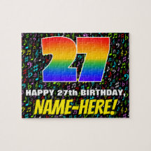 27. Geburtstag — Spaß, farbenfrohe Musiksymbole & 