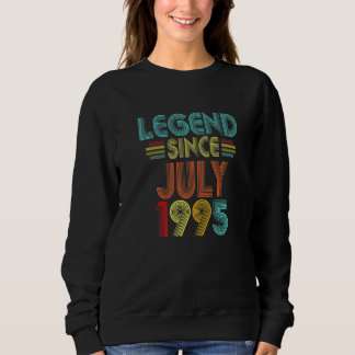27. Geburtstag Vintage Legende Seit Juli 1995 27 J Sweatshirt