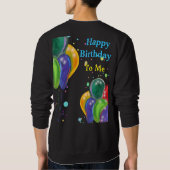 27. Geburtstag wünscht Sweatshirt (Rückseite)
