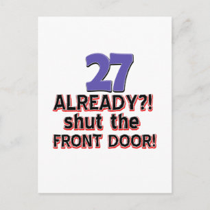 27. Geburtstagsdesigns Postkarte