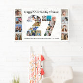 27. Geburtstagsfeier Nummer 27 Fotocollage Banner (Insitu)