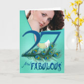 27. Geburtstagskarte Karte (Gelbe Blume)