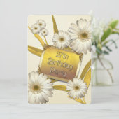 27. Geburtstagsparty Einladung mit den Molkereien (Stehend Vorderseite)