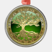 [27] Golden Celtic Tree of Life Ornament Aus Metall (Vorne)