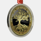 [27] Golden Celtic Tree of Life Silbernes Ornament (Rechts)