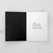 27. Hochzeitstag Champagner Toast Karte (Innenseite)