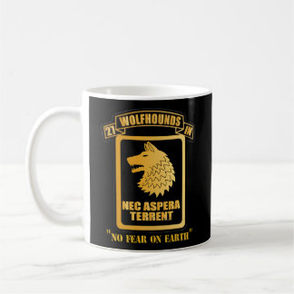27. Infanterie Regit Wolfhounds Nec Aspera Terrent Kaffeetasse