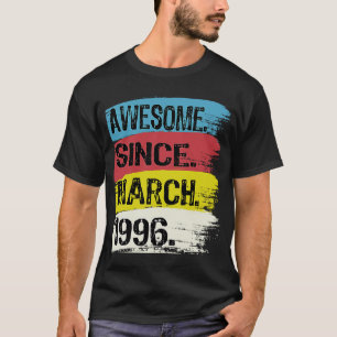 27 Jahre alt Phantastisch seit März 1996 27. Gebur T-Shirt