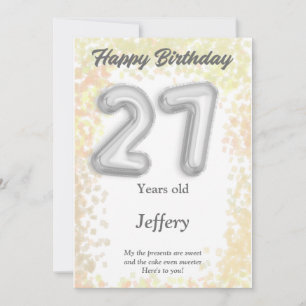 27 Jahre alte Happy Birthday Card