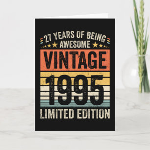 27 Jahre Phantastisch Vintag 1995 Karte