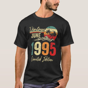 27 Jahre Vintag im Juni 1995 27. Geburtstag T-Shirt